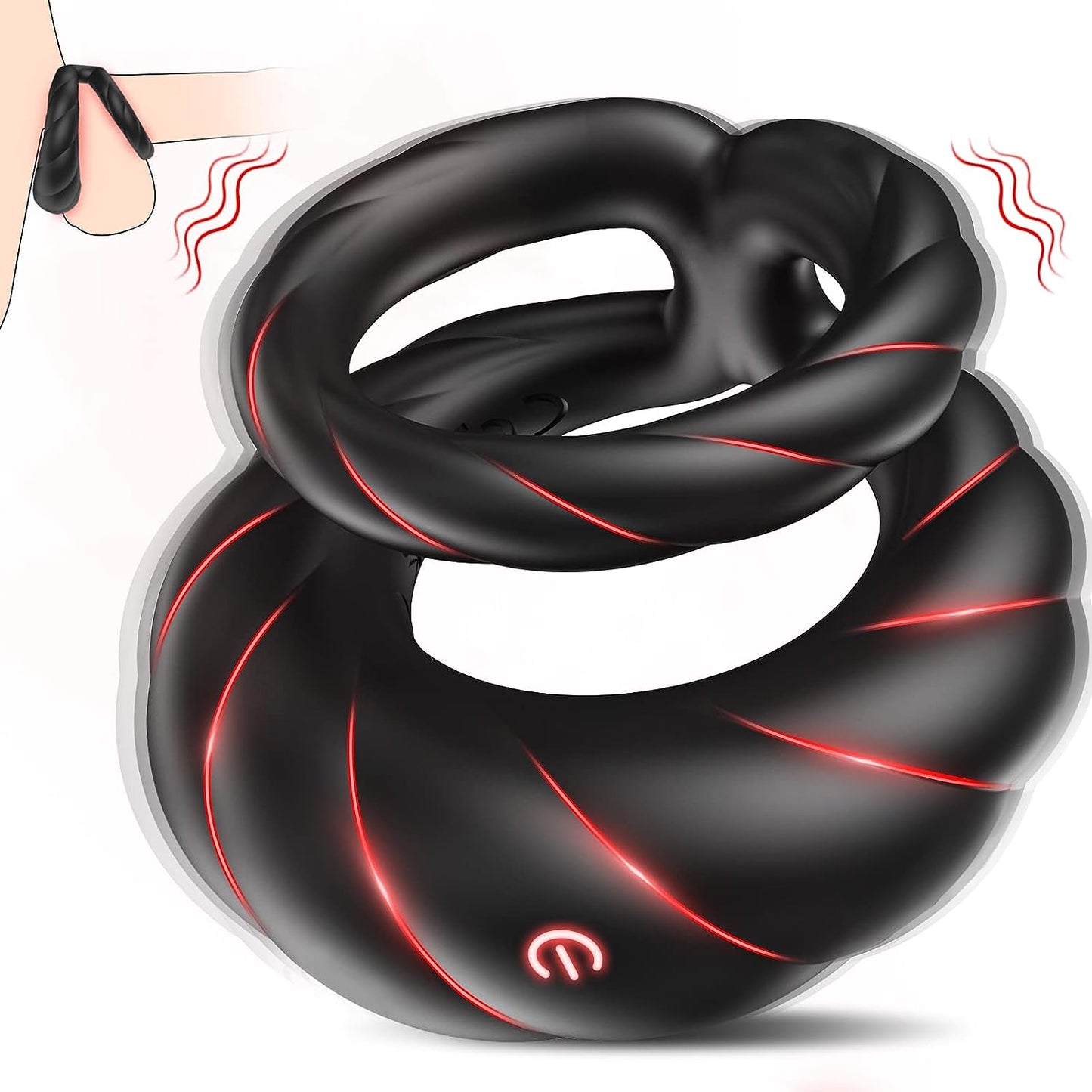 💥2025 New Wishful Ring Cock Ring-5 in 1 Couple Toy Penis Ring
