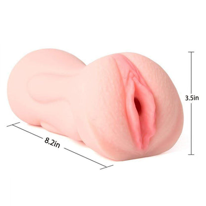 8.2 2-in-1 Realistic Mouth Clitoris Masturbation Pocket Pussy