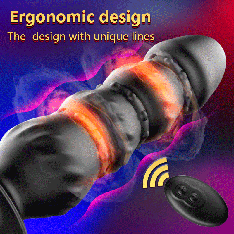 10 Speed Prostate Massager Wireless Remote Control Anal Bead Butt Plug Stimulator USB Charge Anal Vibrator Sex Toy for Men Women