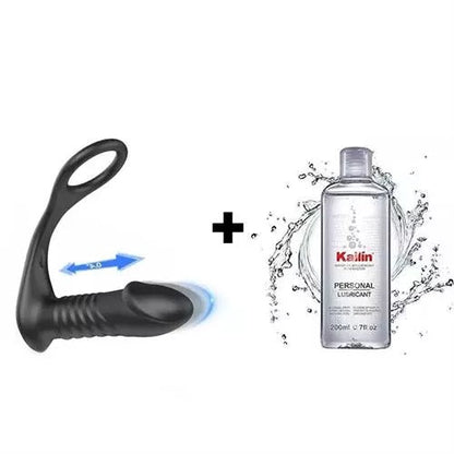 Buyging™ 10 Vibrating 3 Thrusting Remote Control Anal Vibrator