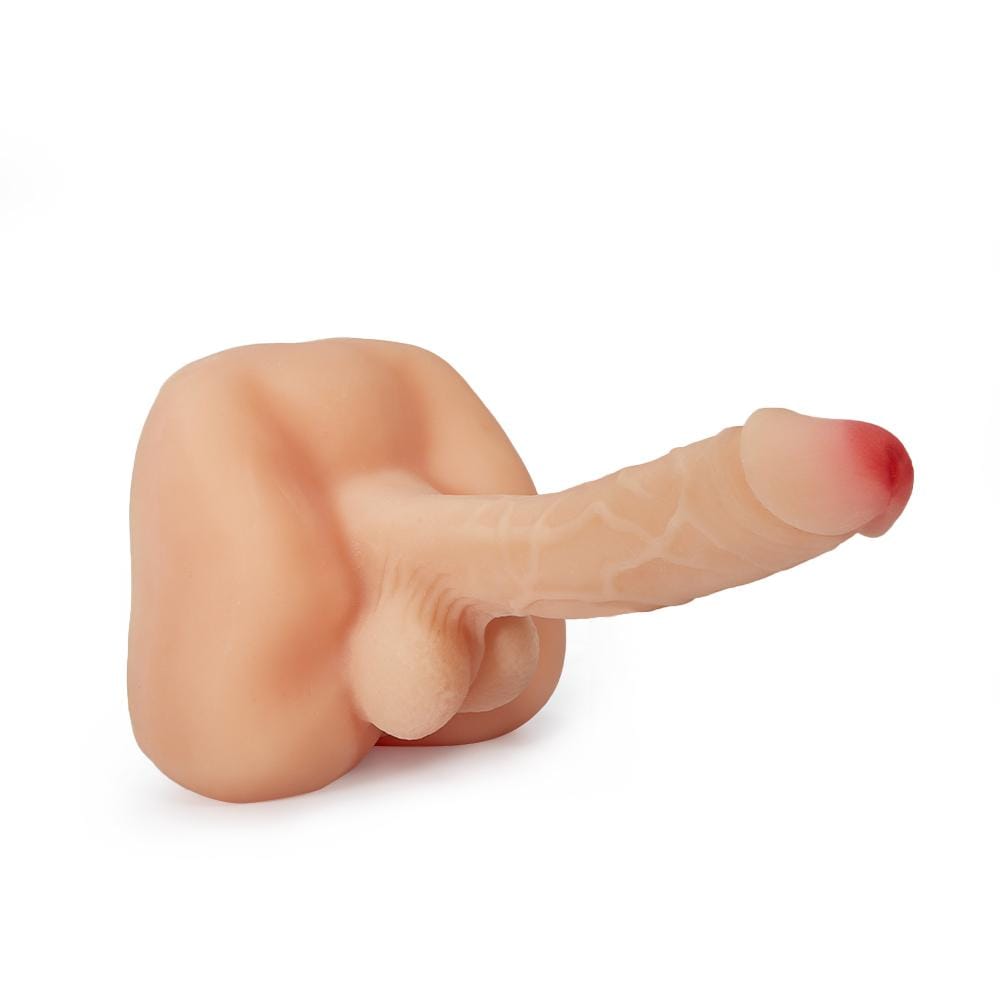 7.28” Realistic dildo with Ass Hole Adult Masturbator