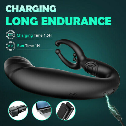 Buyging™ Bead Massage P-spot 9 Vibrating Prostate Massager with Remote Control