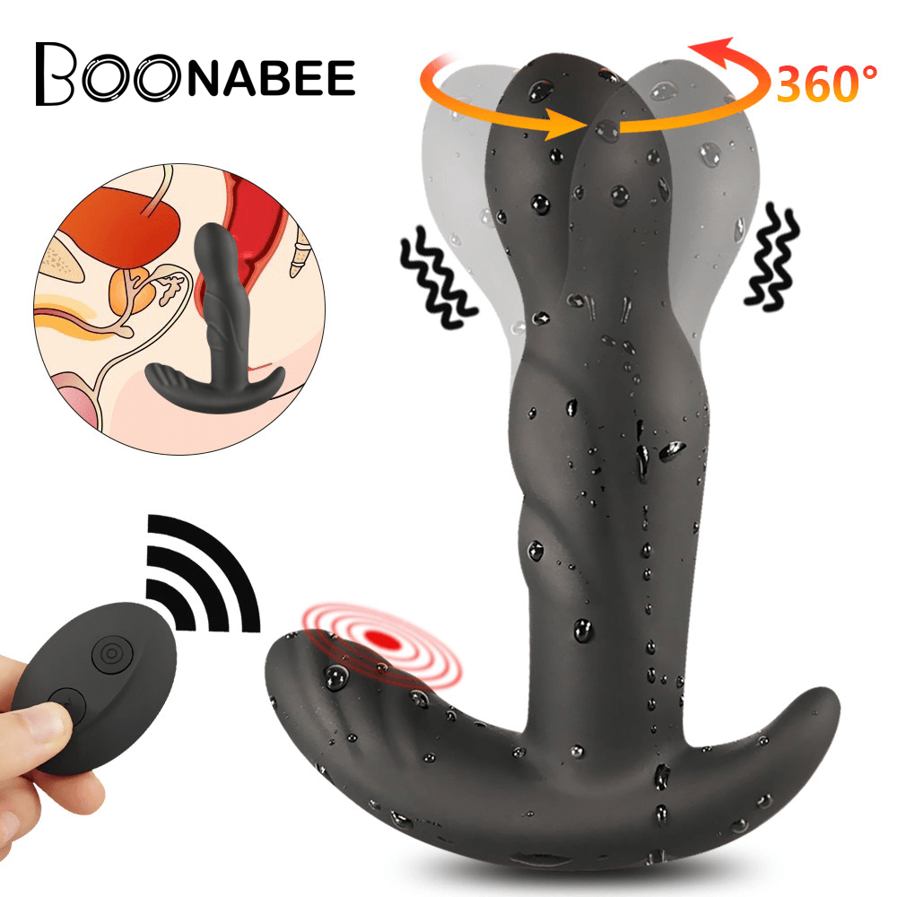 360 Degree Prostate Massager-Rotating Anal Vibrator
